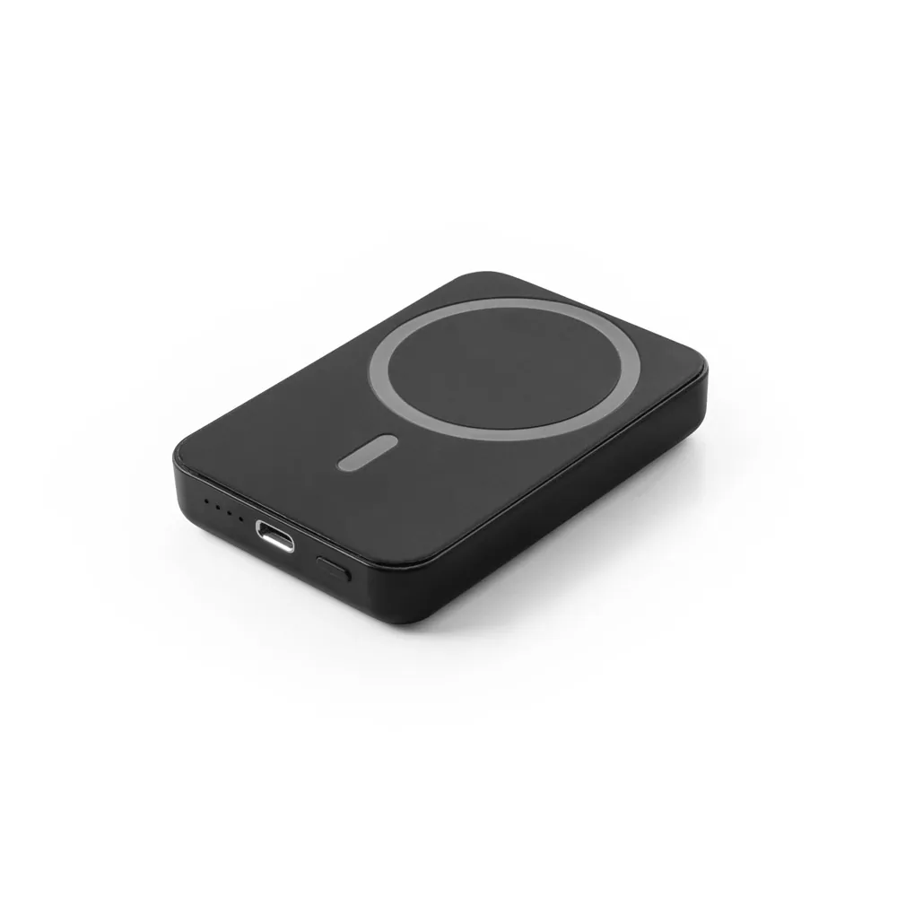 AMPERE 5. Bateria portátil magnética com carregador por indução super-rápido (5.000 mAh), em ABS 100% reciclado - Thumbnail 3