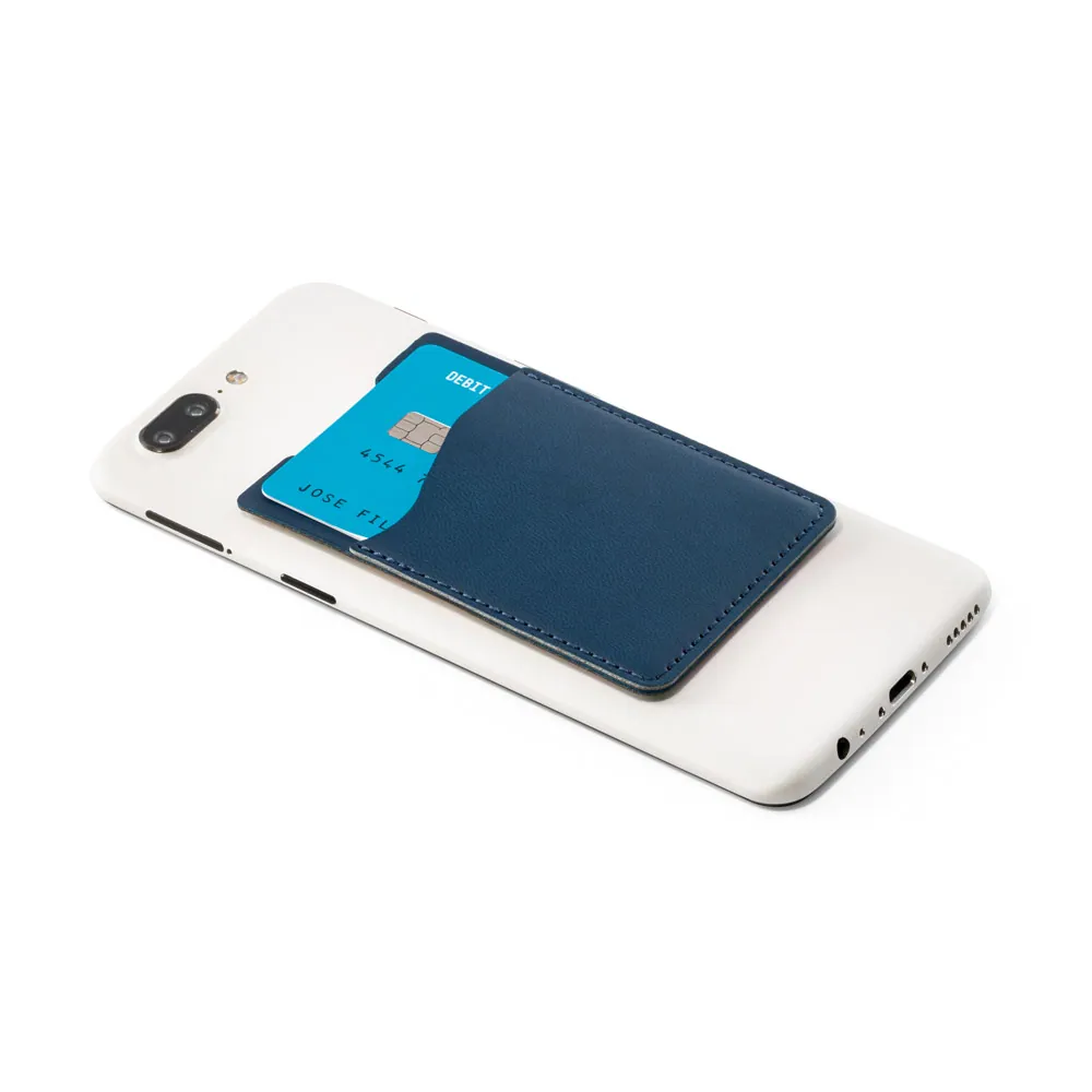 BLOCK. Porta cartões para celular com bloqueio de RFID em PU - Thumbnail 3