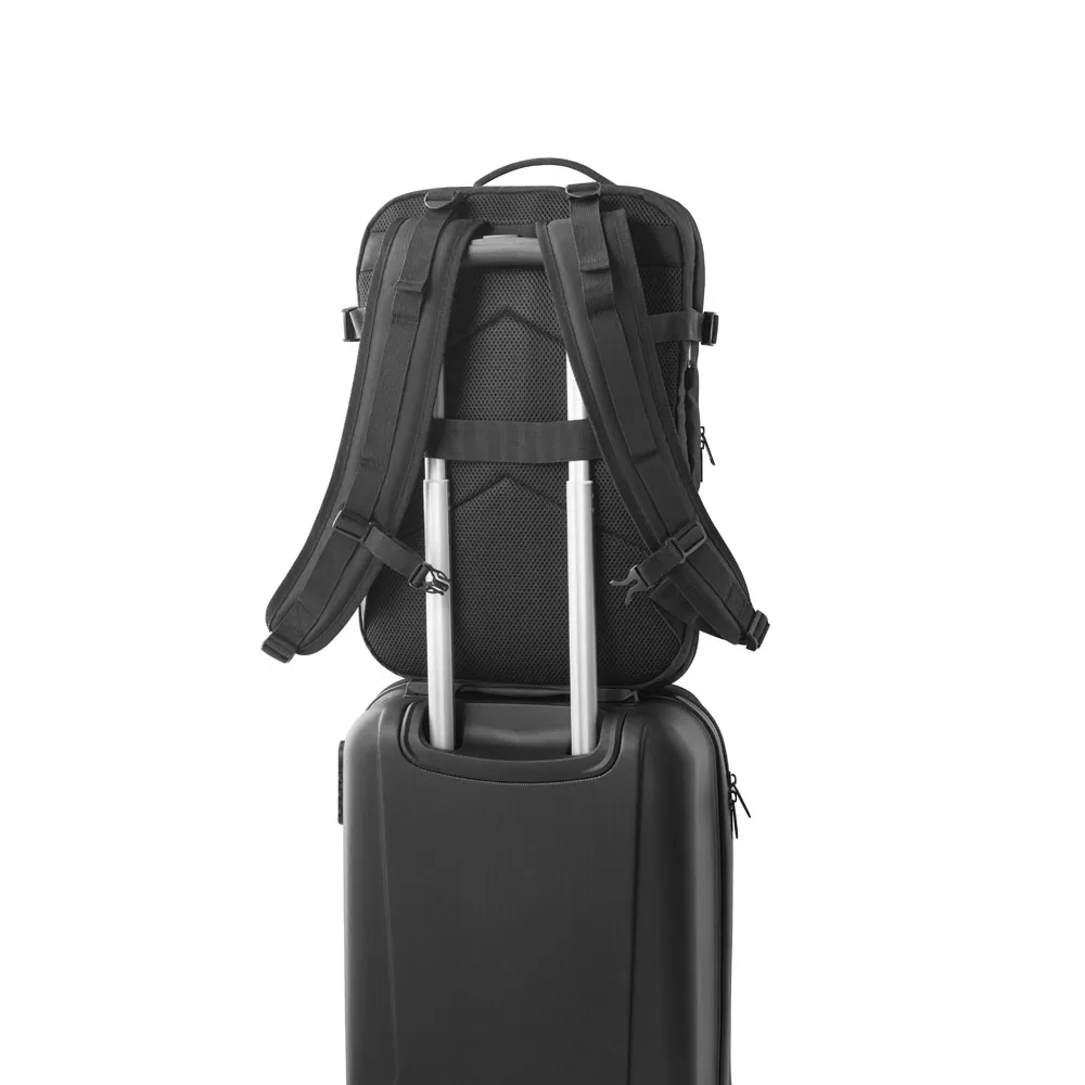 DALLAS PLATE. Mochila de viagem para notebook (17.3") em poliéster reciclado 600D de alta densidade, com compartimento para arrumação (29 L) - Thumbnail 5