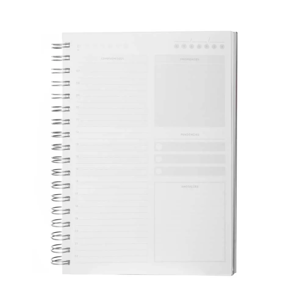 Caderno B5 planner capa em Percalux - Thumbnail 5