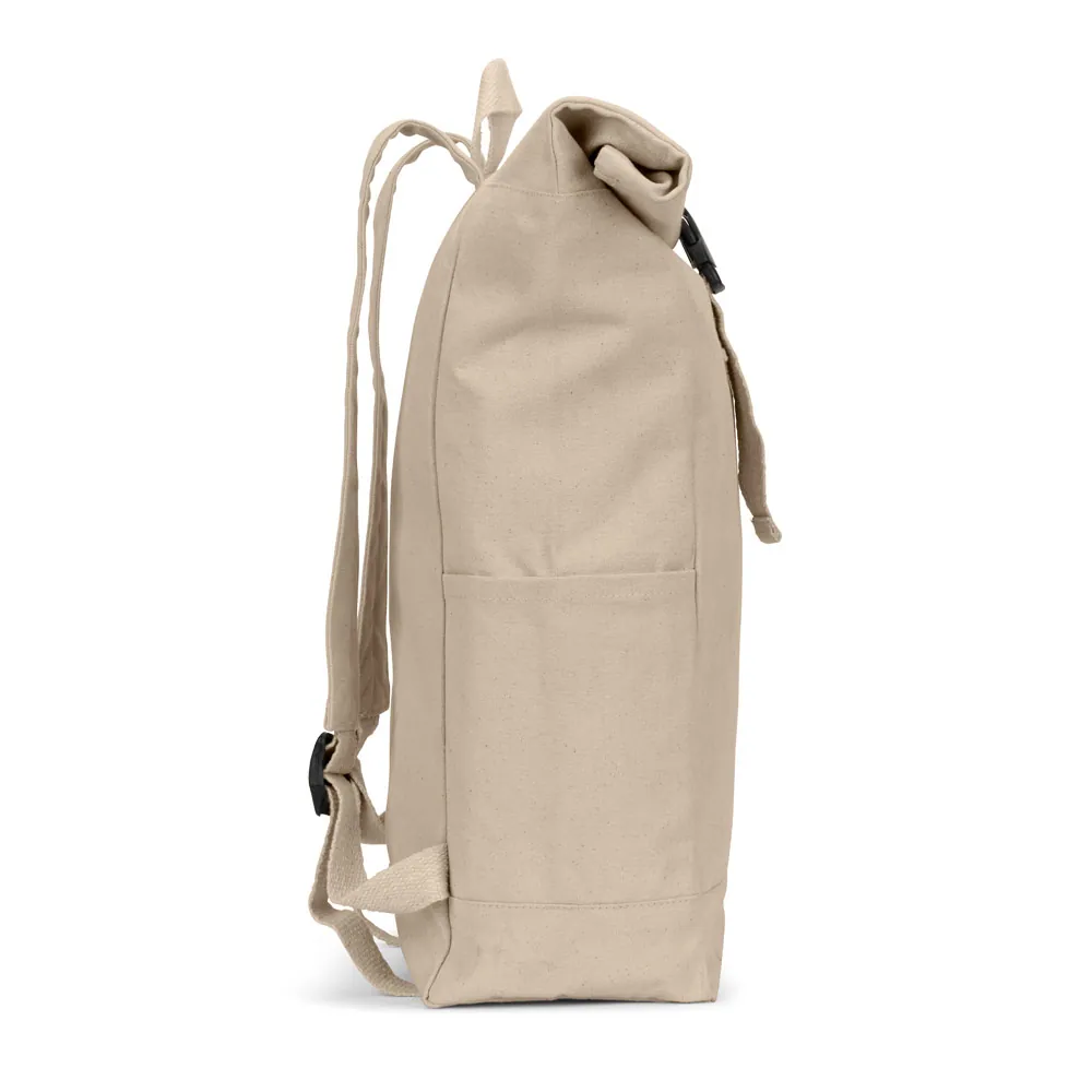SAINT. Mochila "roll top" em algodão reciclado e poliéster reciclado (380 g/m²) - Thumbnail 13
