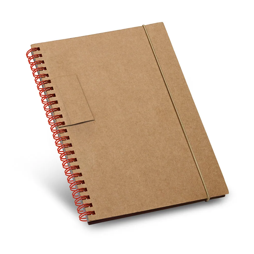 GARDEN. Caderno B6 de capa dura em cartão, com páginas pautadas recicladas - Thumbnail 3