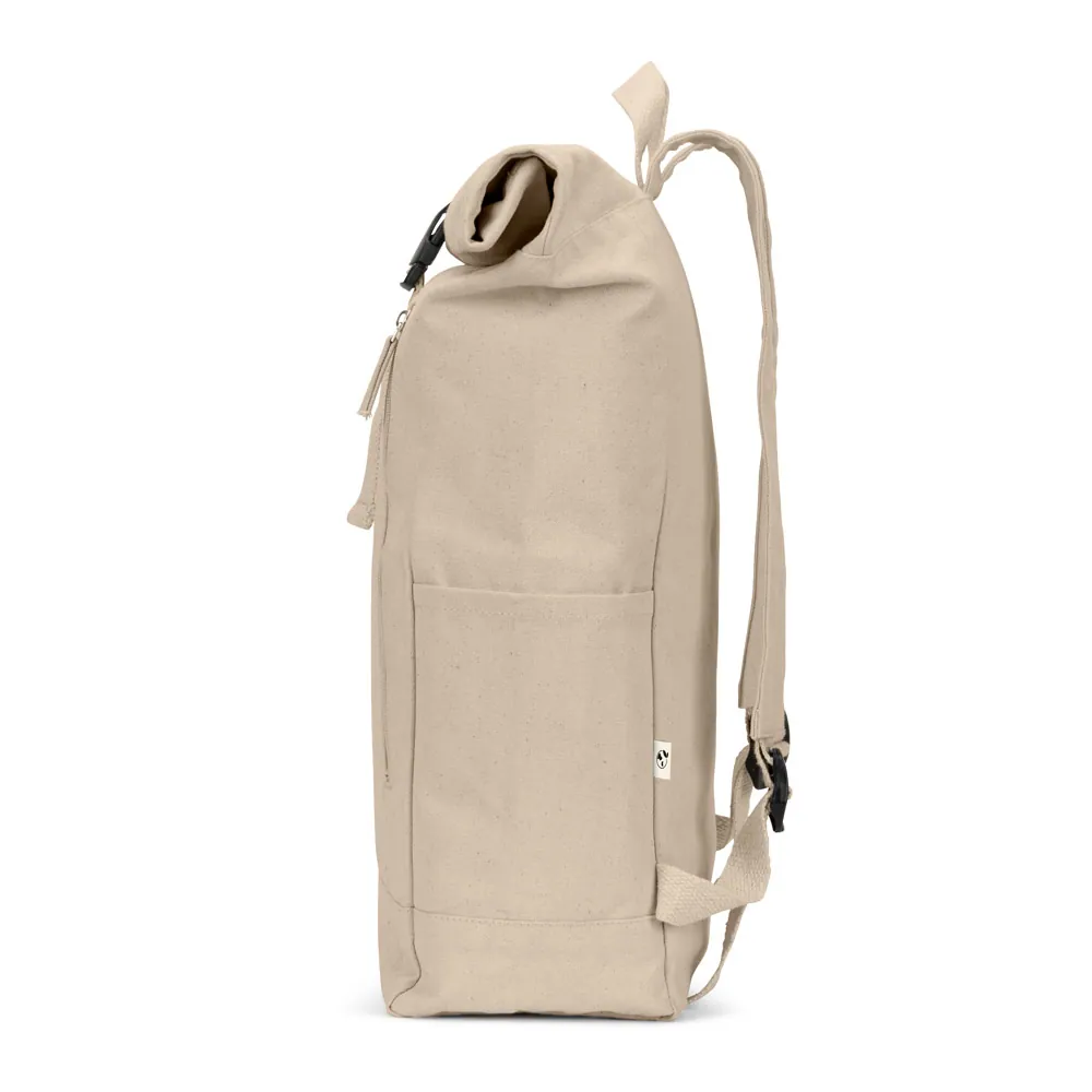 SAINT. Mochila "roll top" em algodão reciclado e poliéster reciclado (380 g/m²) - Thumbnail 14