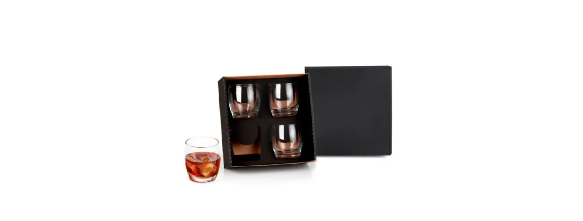 Jogo De Copos Vidro P/ Drink 330 Ml - 4 Pçs