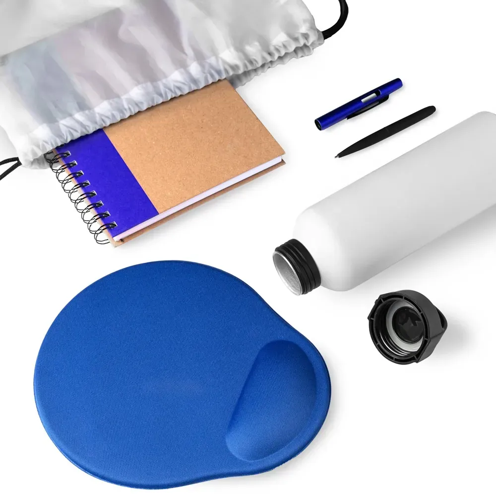 Kit Boas Vindas - 5 Pçs - Branco/Azul - Thumbnail 4