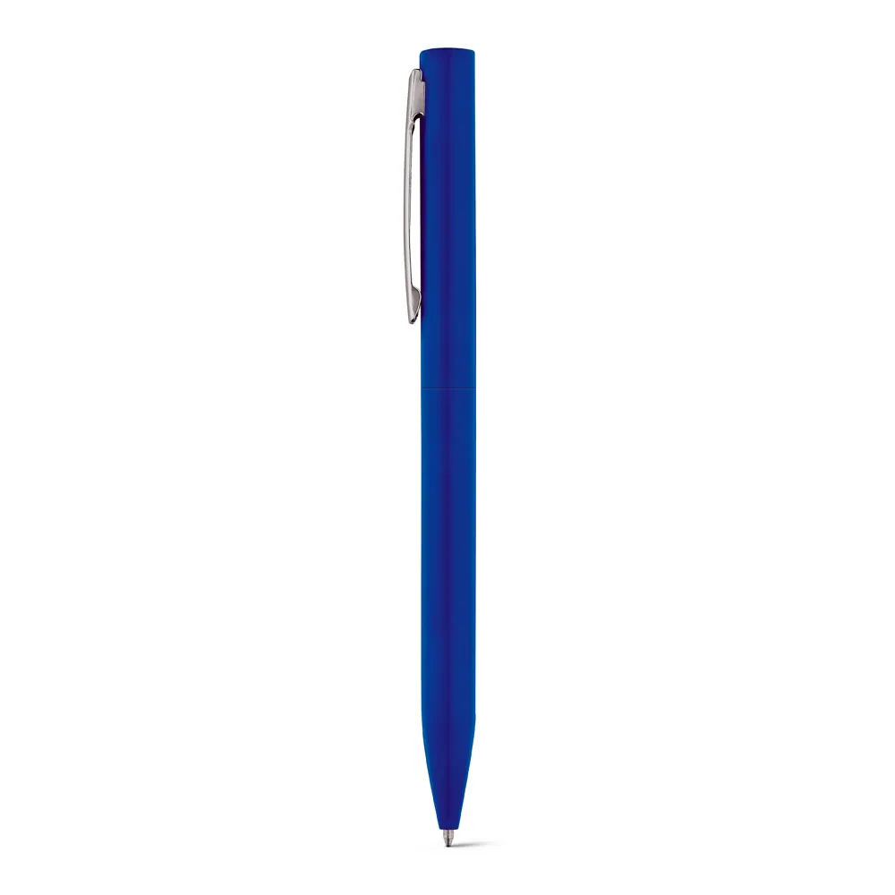 WASS. Caneta esferográfica em alumínio com cromagem brilhante e escrita em azul - Thumbnail 4