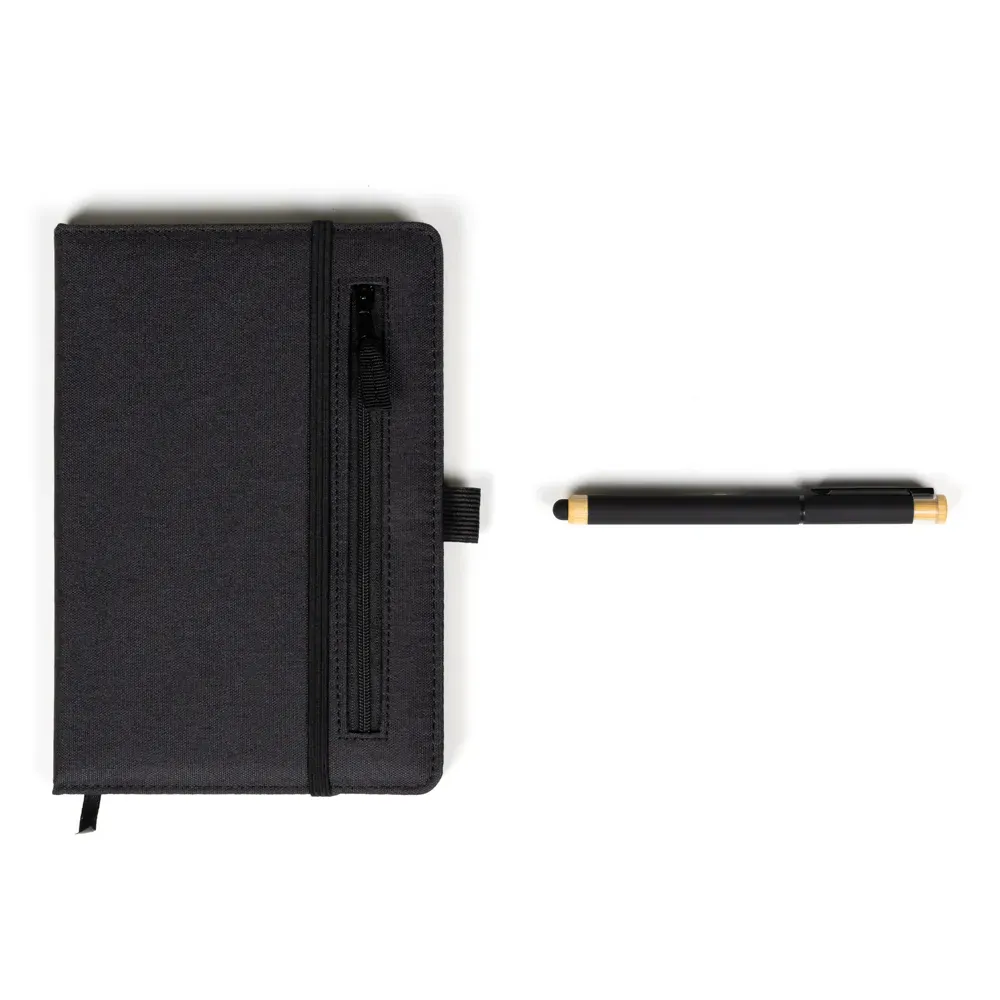 Caderno P/ Anotações Com Caneta - Preto - Thumbnail 3