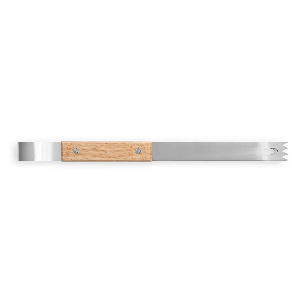 TERIYAKI. Kit churrasco em estojo de PU e 210D com tábua em bambu e 7 utensílios em aço inox e madeira de Seringueira - Thumbnail 7