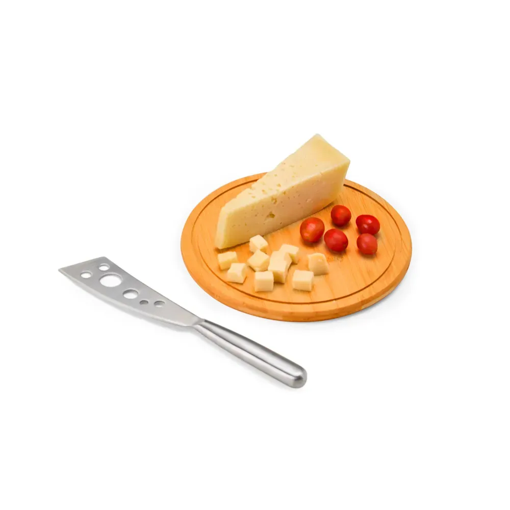 Kit Para Queijo Em Bambu / Inox - 2 Pçs - Thumbnail 4
