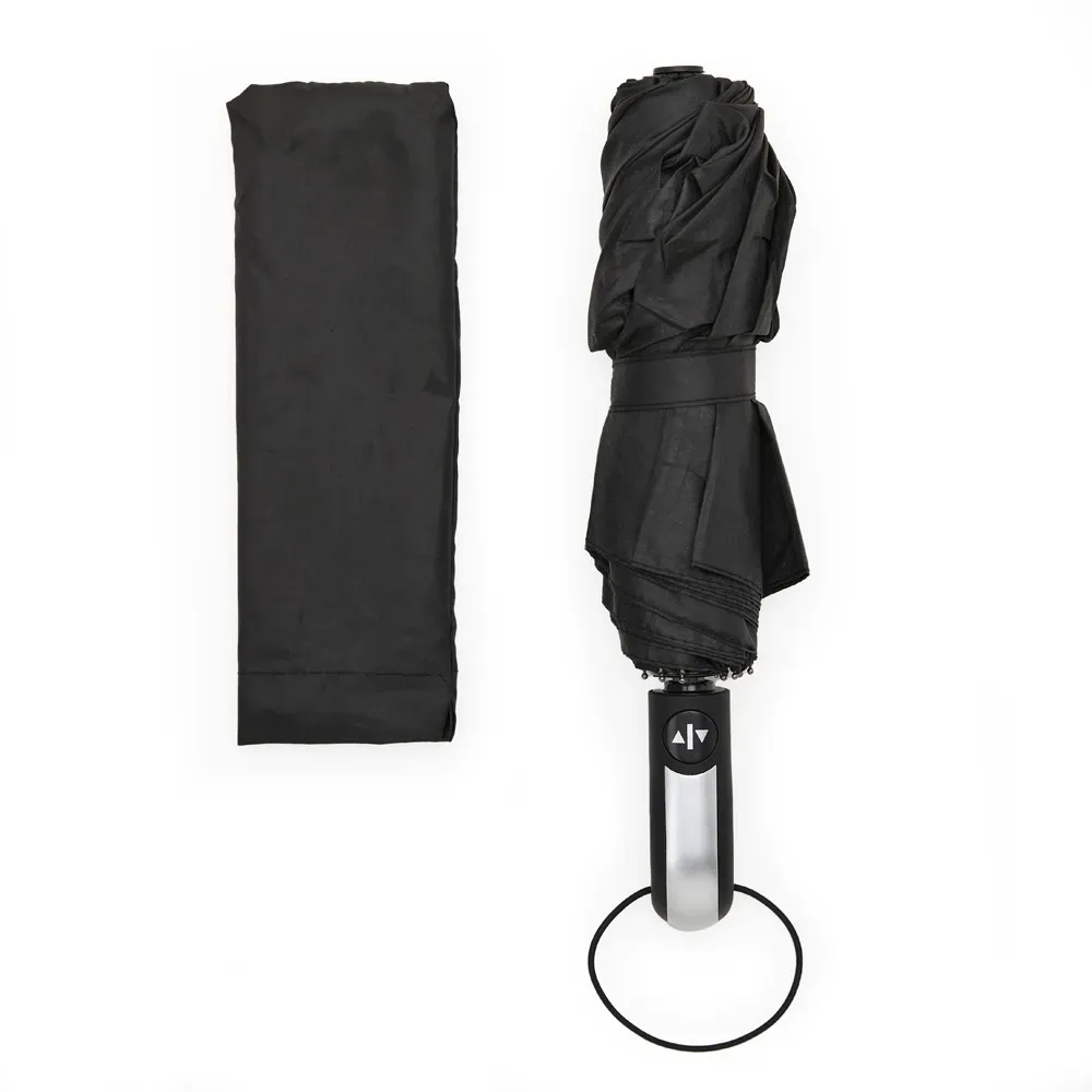 Guarda-Chuva Automático Nylon - Preto - 98Cm - Thumbnail 3