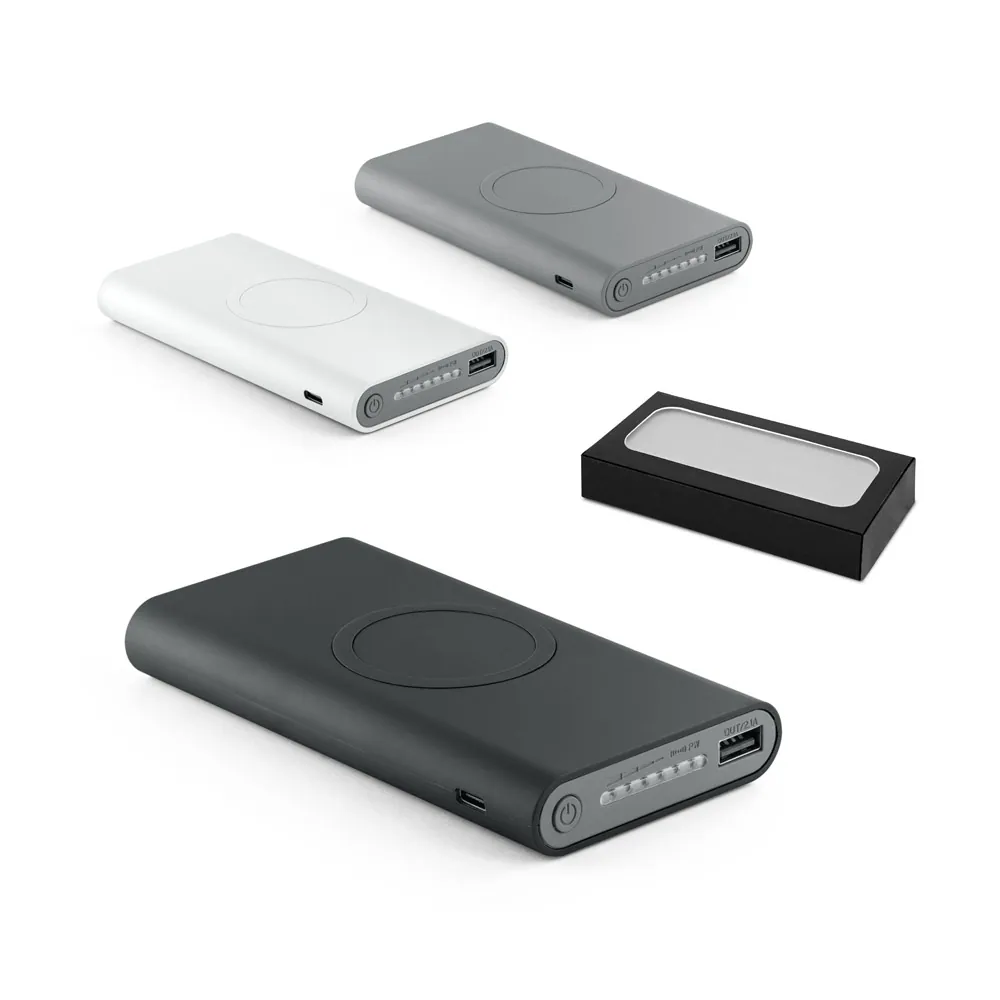 ALDRIN X. Bateria portátil por indução super-rápido em ABS (10 000 mAh)