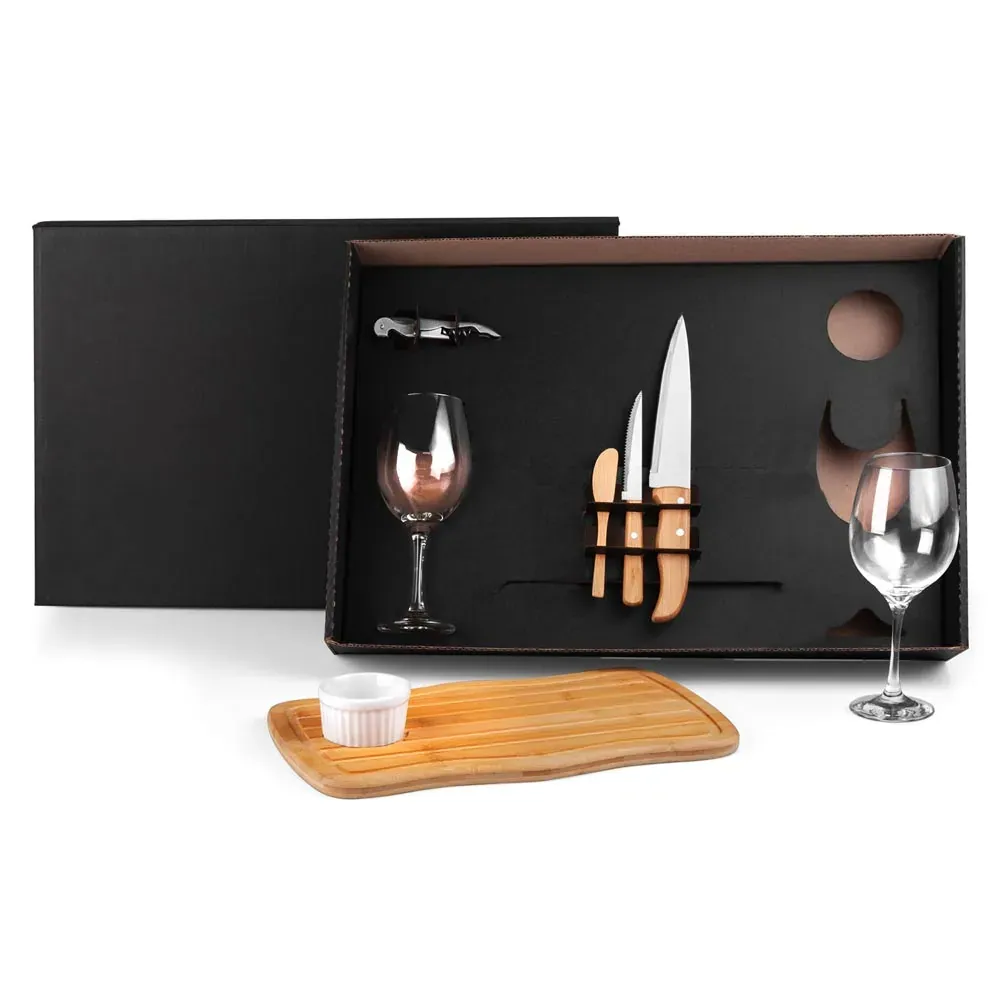 Kit Petisco, Cozinha E Vinho - 8 Pçs