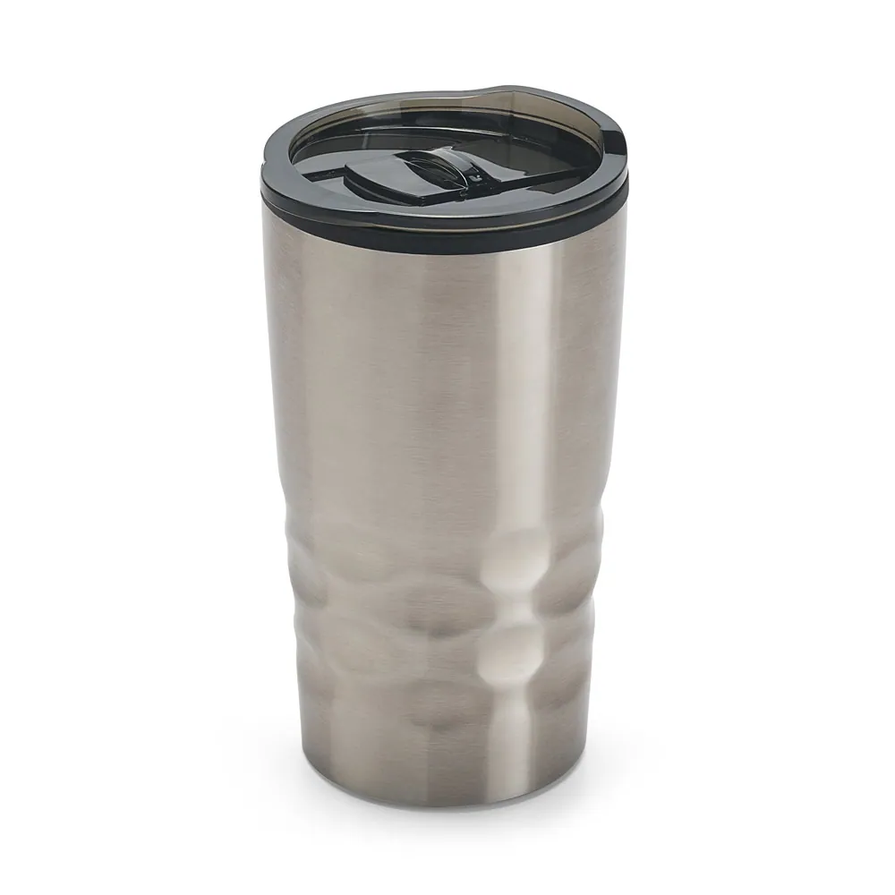 HASSI. Copo de viagem em aço inox e PP, térmico com parede dupla isolada a ar (510 mL) - Thumbnail 3
