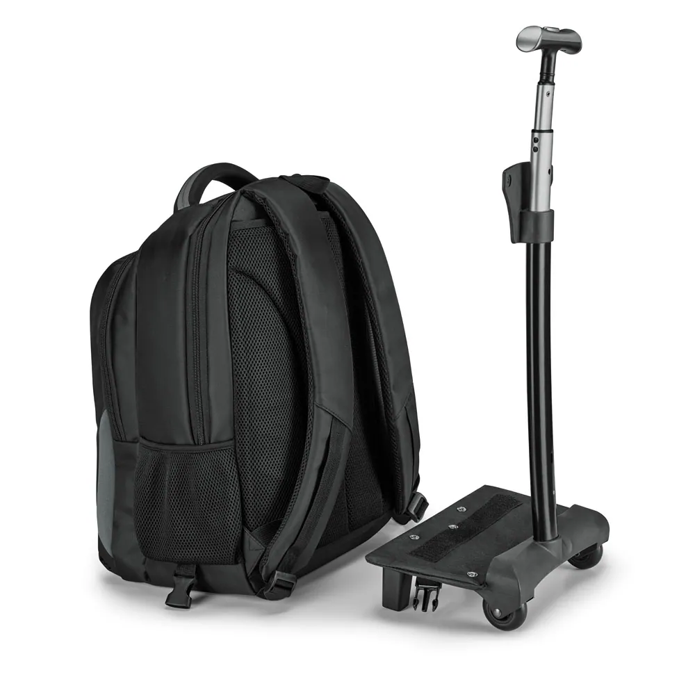 MIAMI. Mochila trolley para notebook (17'') em Nylon 999 impermeável com 2 rodas e sistema de proteção integrado (30 L) - Thumbnail 6