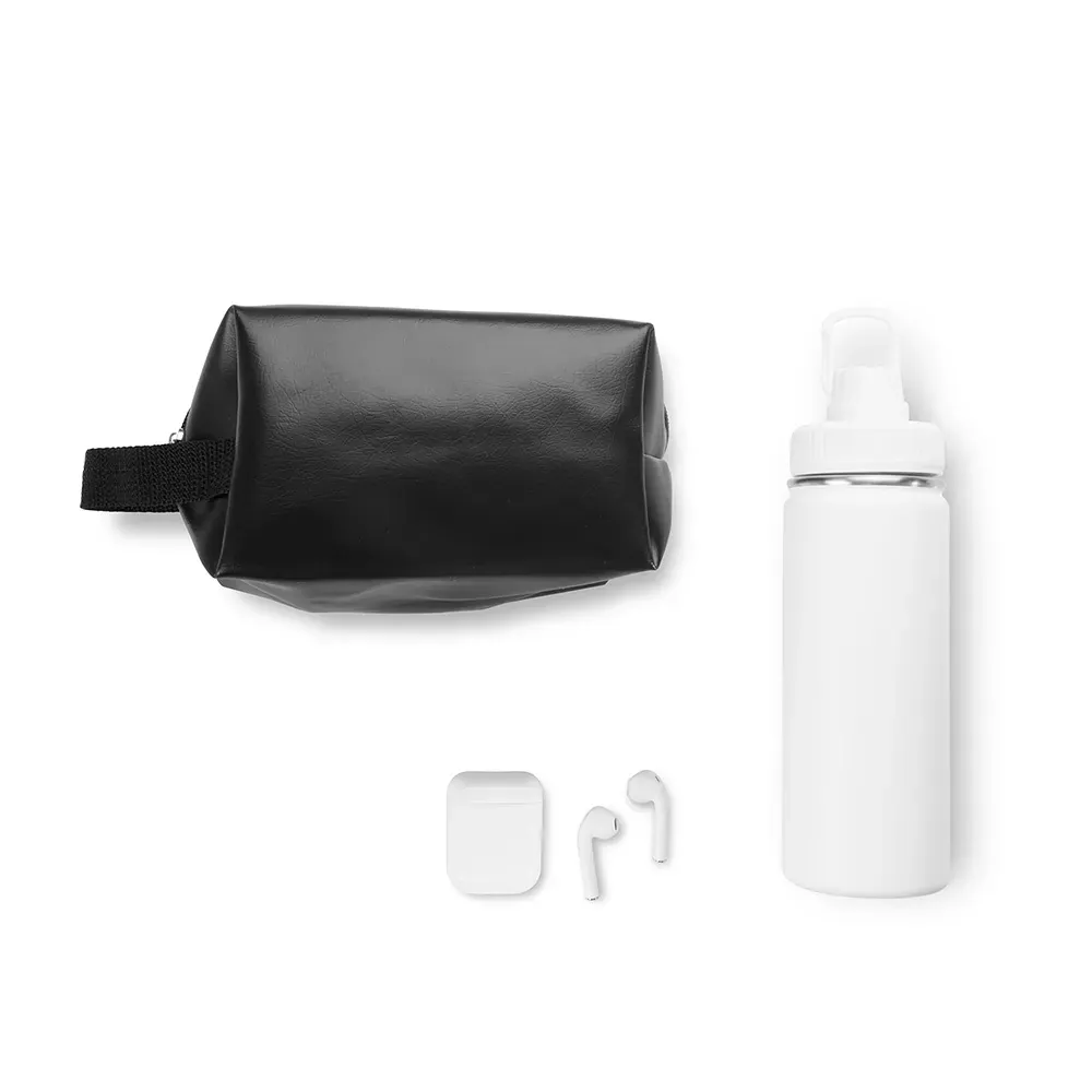 Kit Garrafa, Necessaire E Fone - 3 Pçs - Thumbnail 4