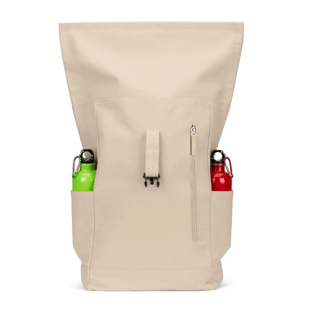 SAINT. Mochila "roll top" em algodão reciclado e poliéster reciclado (380 g/m²) - Thumbnail 16