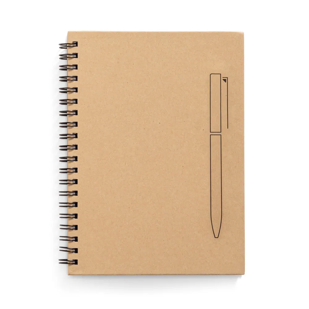 ROCK. Caderno B6 de capa dura em papel kraft (120 g/m²), com páginas lisas - Thumbnail 4