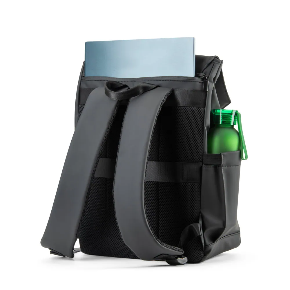 AZORES BAG. Mochila para notebook (16") em PU, com pala que cobre todos os compartimentos - Thumbnail 9
