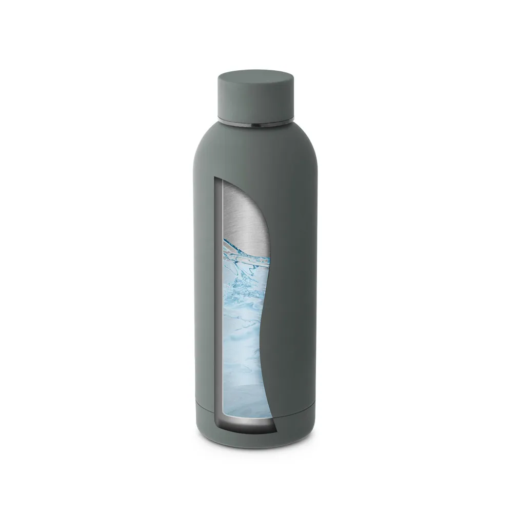 ODIN. Garrafa térmica em aço inox 36% reciclado de parede dupla isolada a vácuo (550 mL) - Thumbnail 8