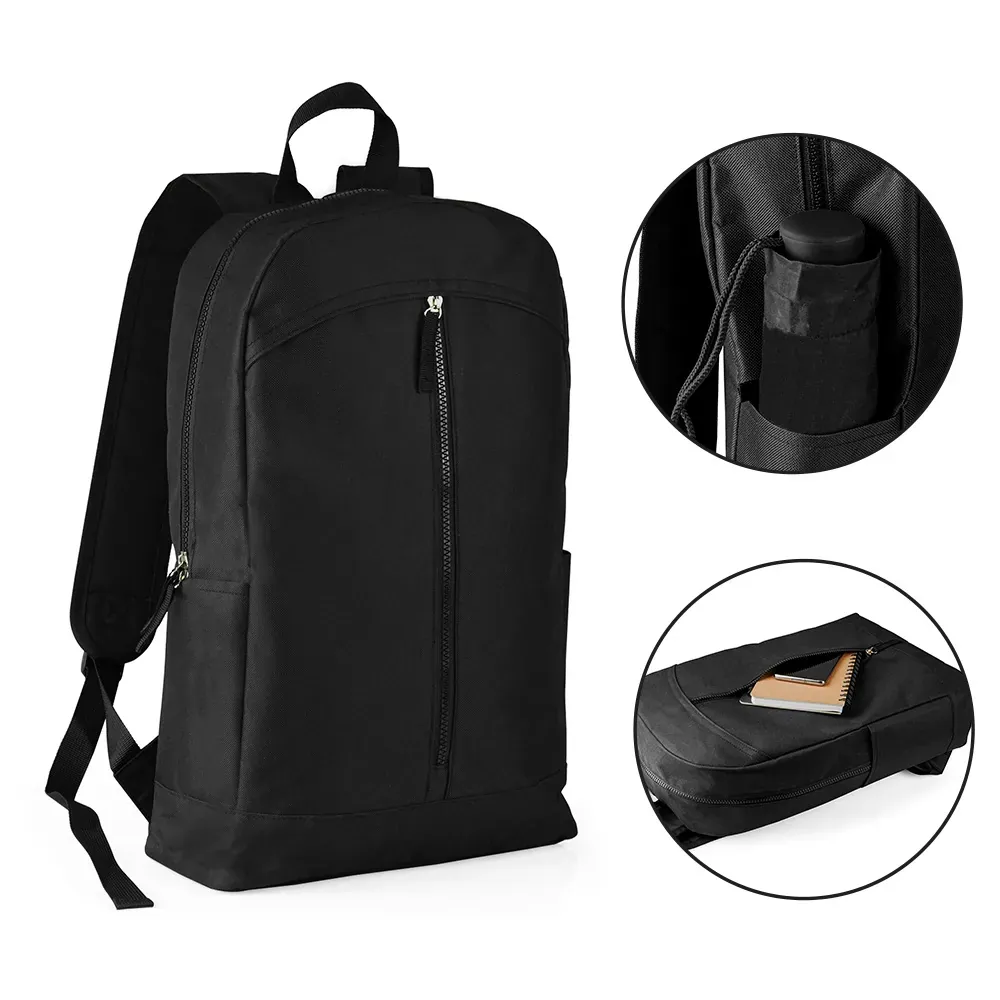 Mochila Em Polyester 600D - 15L - Preta