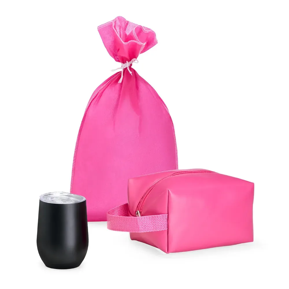 Kit Copo Térmico E Necessaire - 2 Pçs