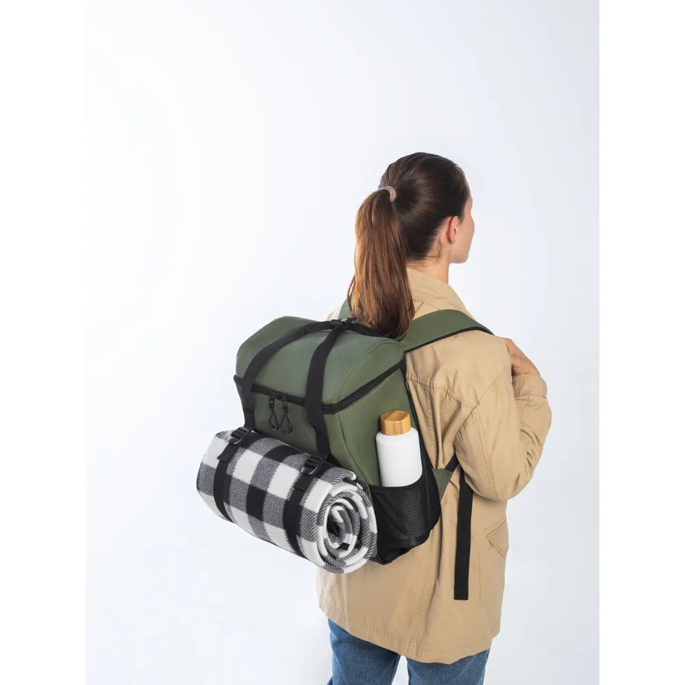 ROMA L. Cooler. Mochila térmica almofadada em ripstop poliéster reciclado 600D com interior forrado em PEVA 16 L - Thumbnail 13
