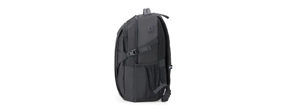 Mochila Em Polyester/Pu - Premium - 22L - Preta - Thumbnail 4