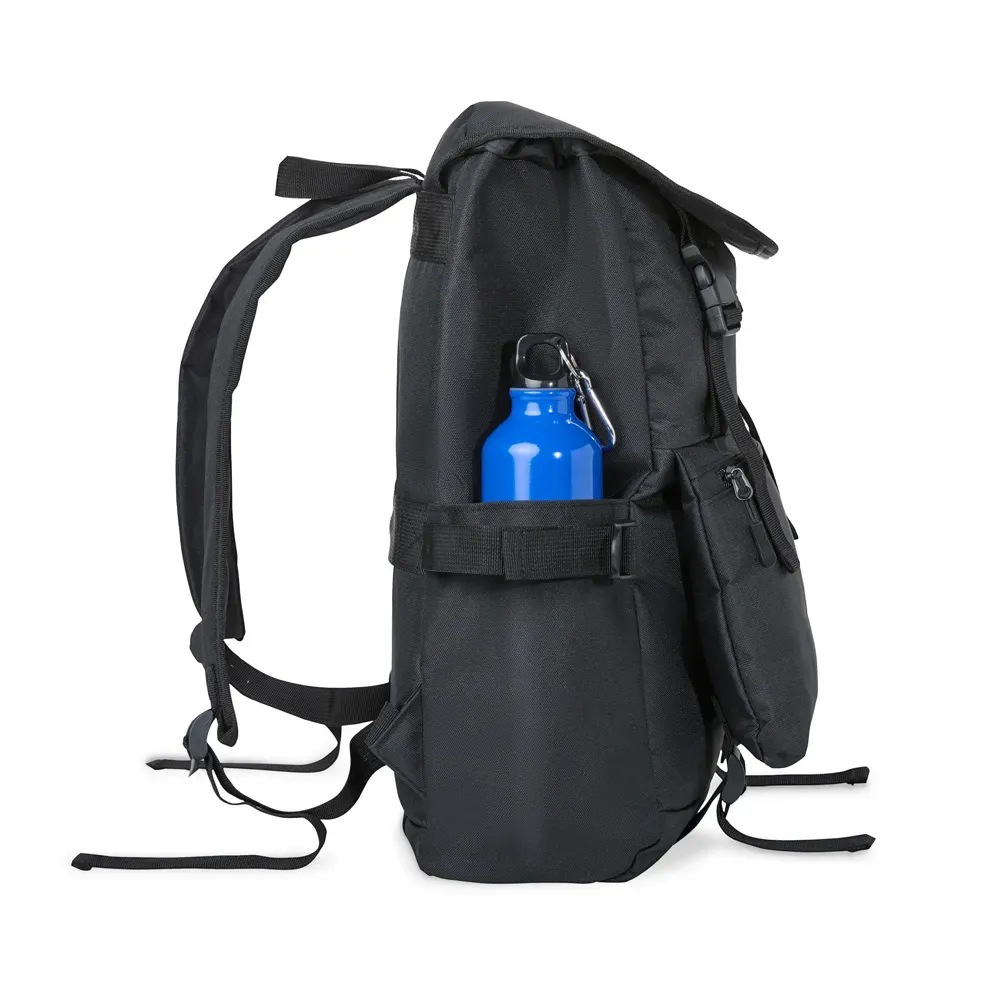 Mochila Em Polyester 600D - 18L - Preta - Thumbnail 8