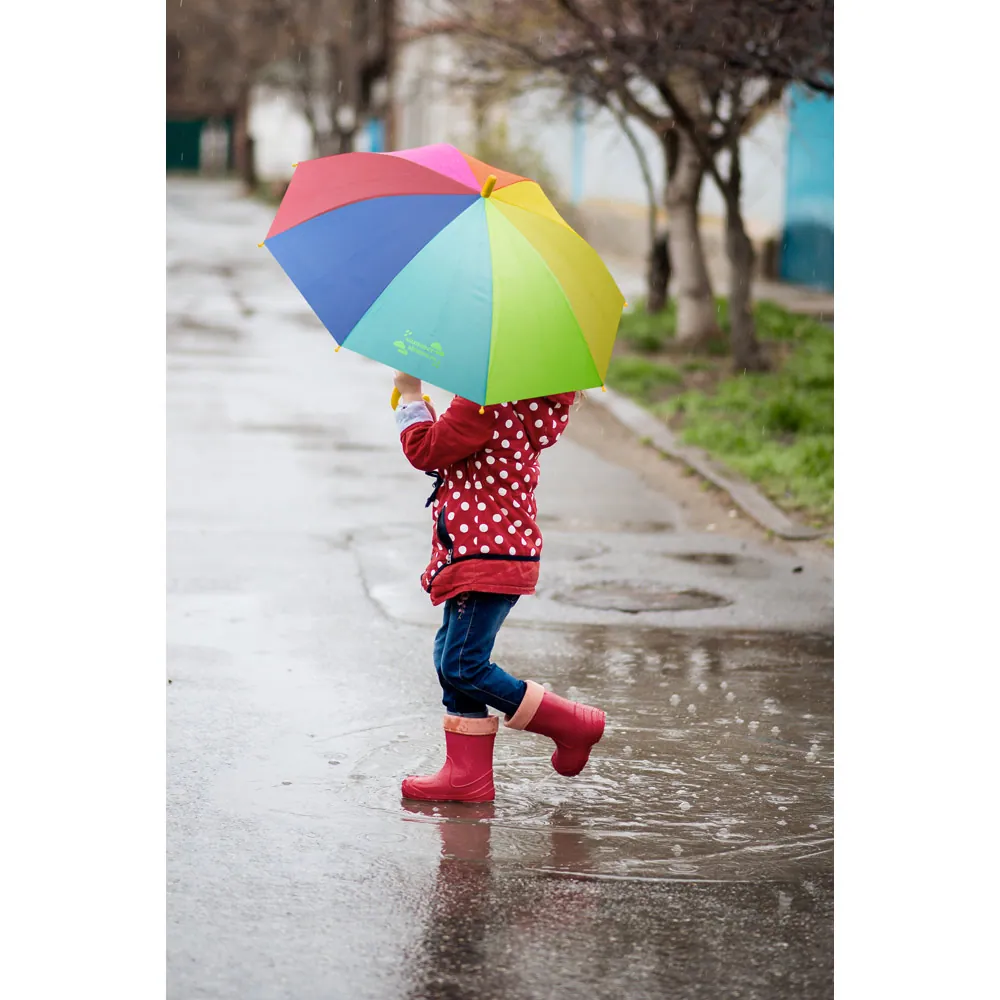 OLIVIA. Guarda-chuva colorido para criança de 19" em poliéster 190T - Thumbnail 5
