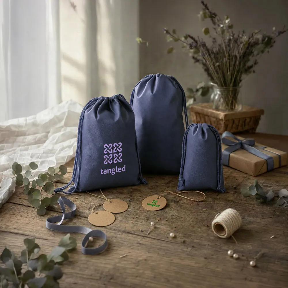 GIFT BAG L. Sacola grande em non-woven (60 g/m²) termo-selada - Thumbnail 13