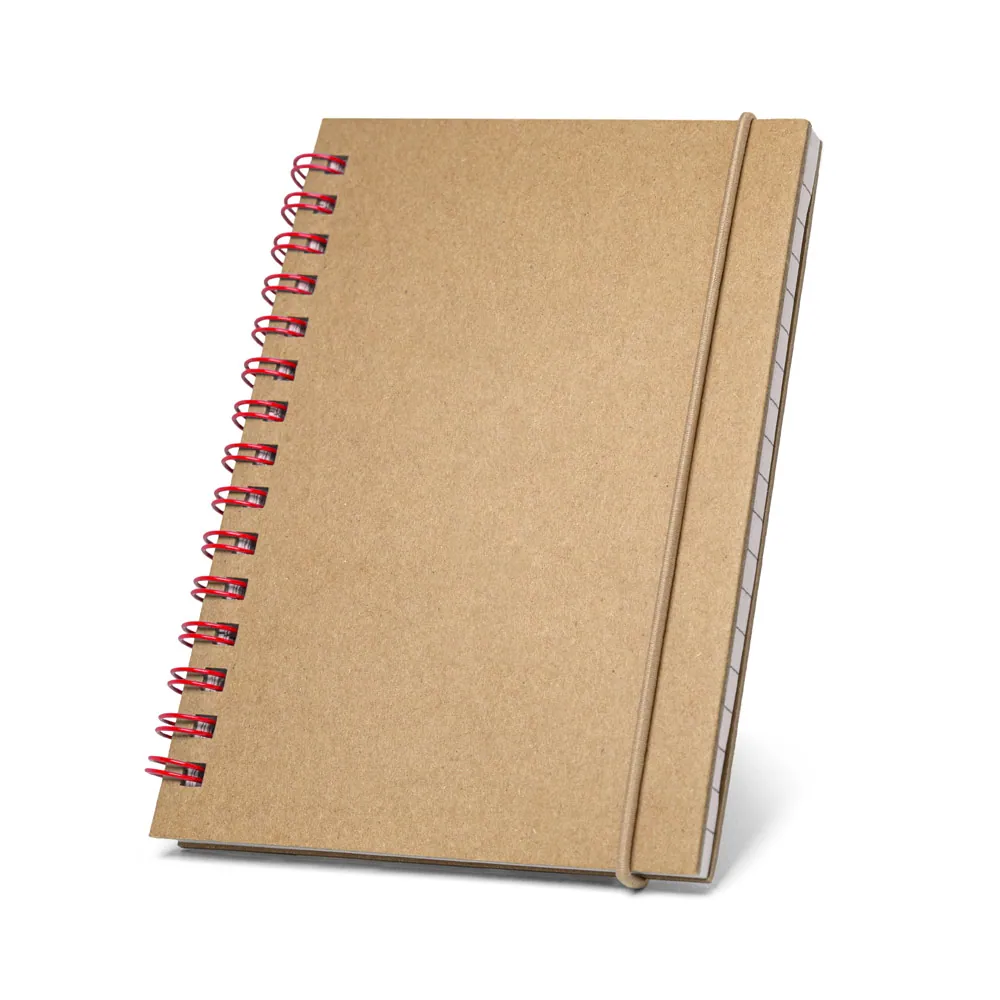 MARLOWE. Caderno de bolso espiral de capa dura em cartão, com páginas pautadas recicladas - Thumbnail 3