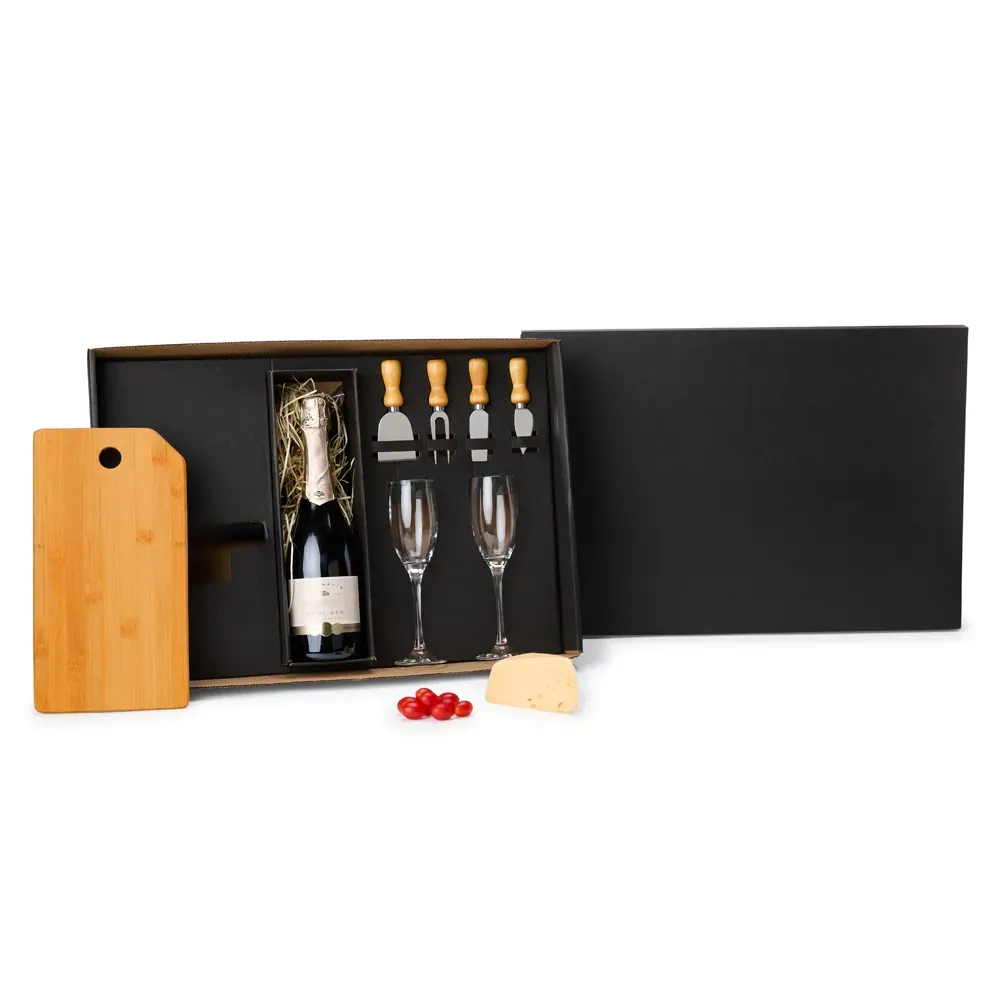Kit Queijo E Champagne - 7 Pçs