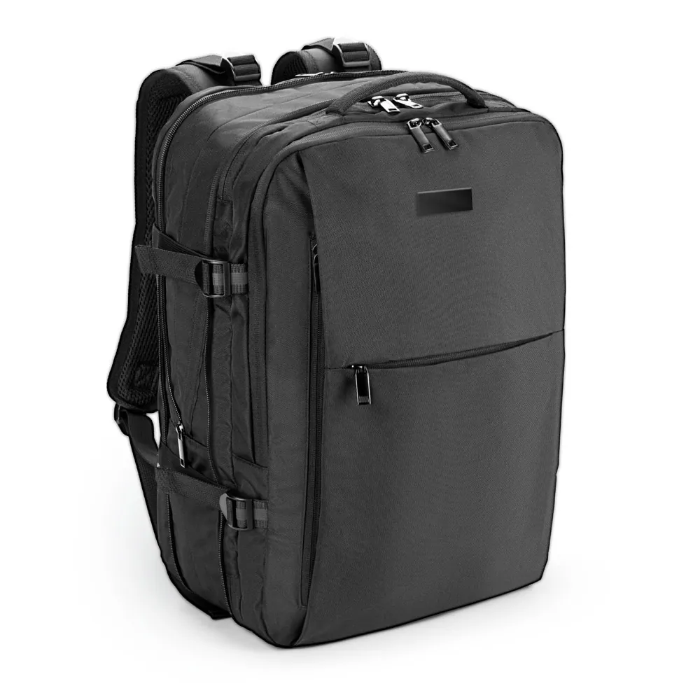 DALLAS PLATE. Mochila de viagem para notebook (17.3") em poliéster reciclado 600D de alta densidade, com compartimento para arrumação (29 L) - Thumbnail 10