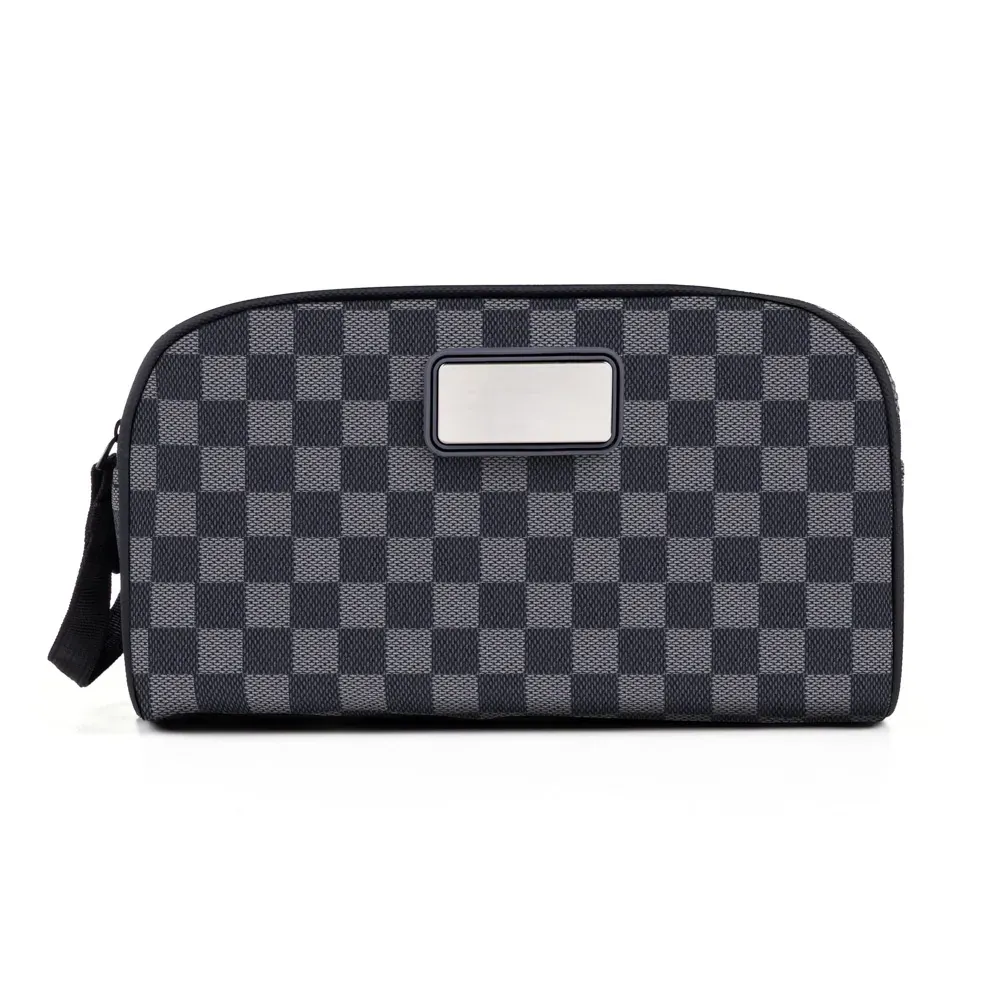 Necessaire Em Pvc - Xadrez - Thumbnail 2