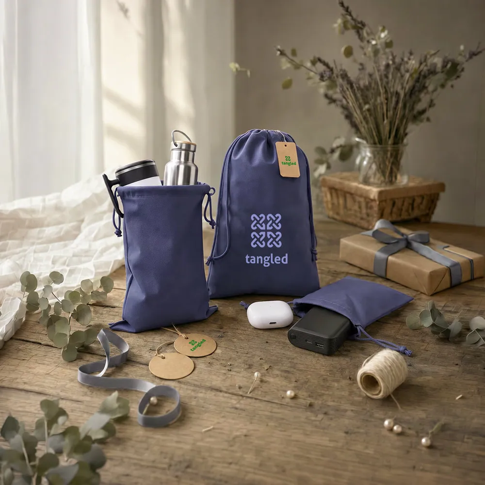 GIFT BAG L. Sacola grande em non-woven (60 g/m²) termo-selada - Thumbnail 12