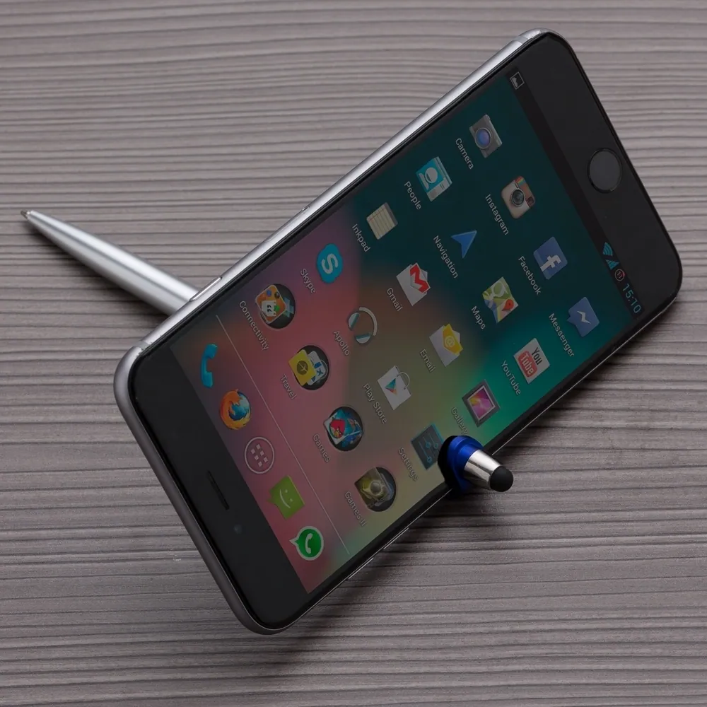 Caneta Plástica Touch com Suporte - Thumbnail 3