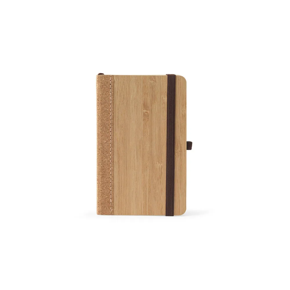 ORWELL POCKET. Caderno de bolso de capa dura em folha de bambu e cortiça com páginas pautadas recicladas - Thumbnail 2