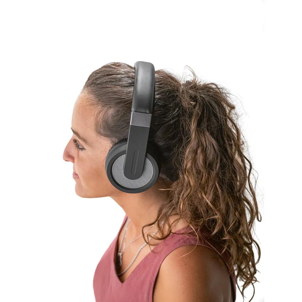 HOPPER. Fones de ouvido wireless com autonomia de 12h (300 mAh) e microfone, em ABS E PU - Thumbnail 6