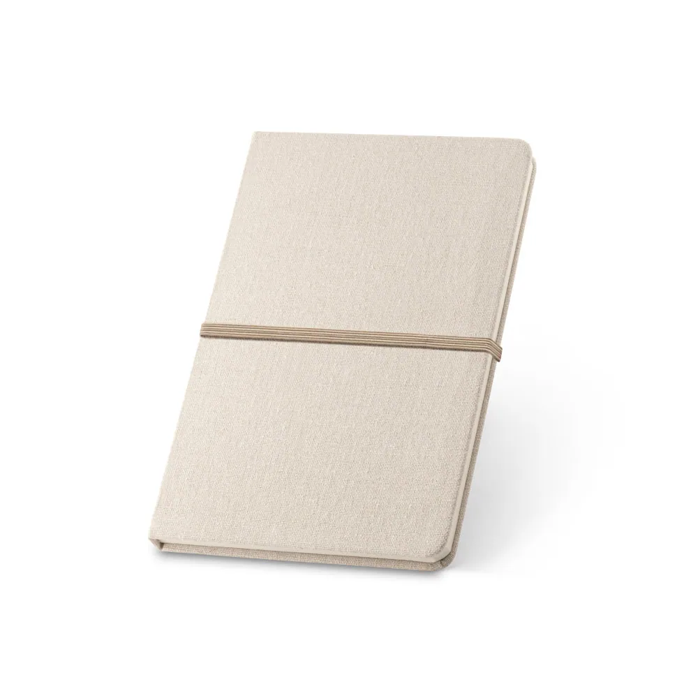 NERVAL. Caderno A5 de capa dura em linho (230 g/m²), com páginas pautadas - Thumbnail 6