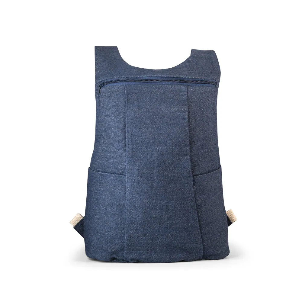 DENIM BPACK. Mochila casual em denim reciclado 8 L (300 g/m²) - Thumbnail 2