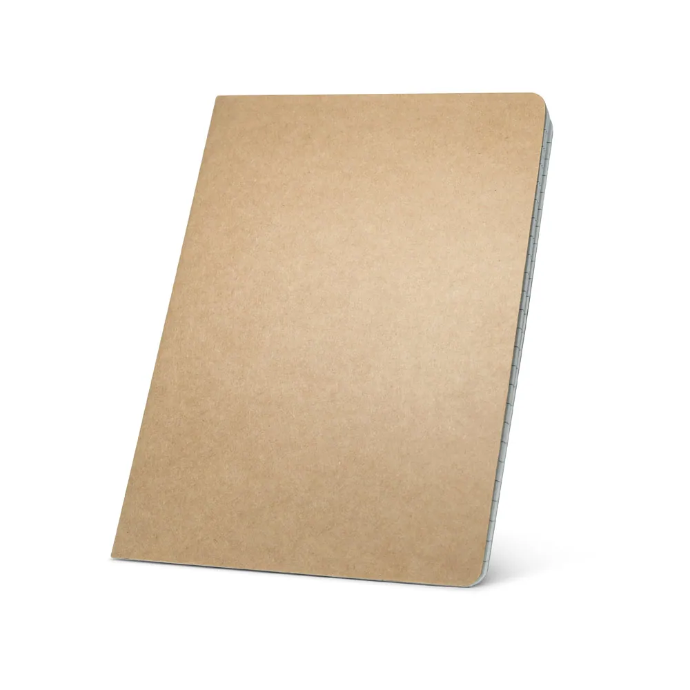 KOSTOVA. Caderno A5 de capa flexível em cartão kraft 100% reciclado, com páginas pautadas - Thumbnail 4