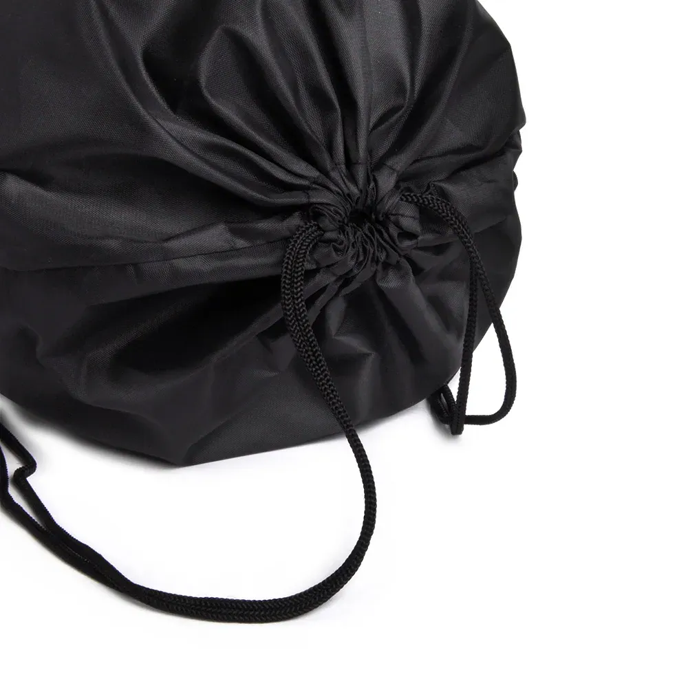 Mochila Sacola Em Nylon 190D - Preta - 42X32Cm - Thumbnail 6