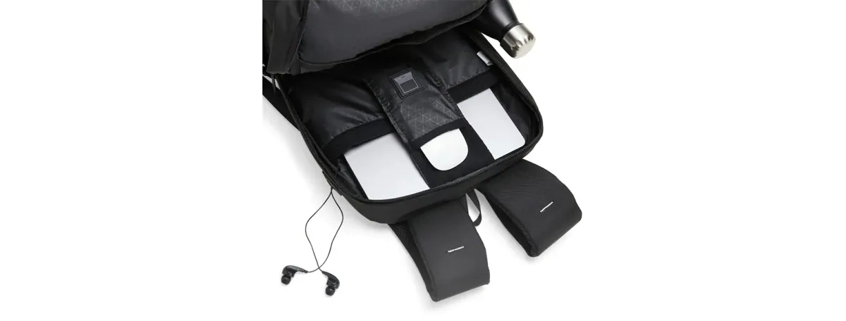 Mochila Em Polyester/Pu - Premium - 20L - Preta - Thumbnail 11