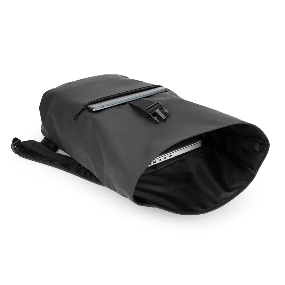 PORTLAND. Mochila "roll top" em PU com bolso para notebook (16") - Thumbnail 5
