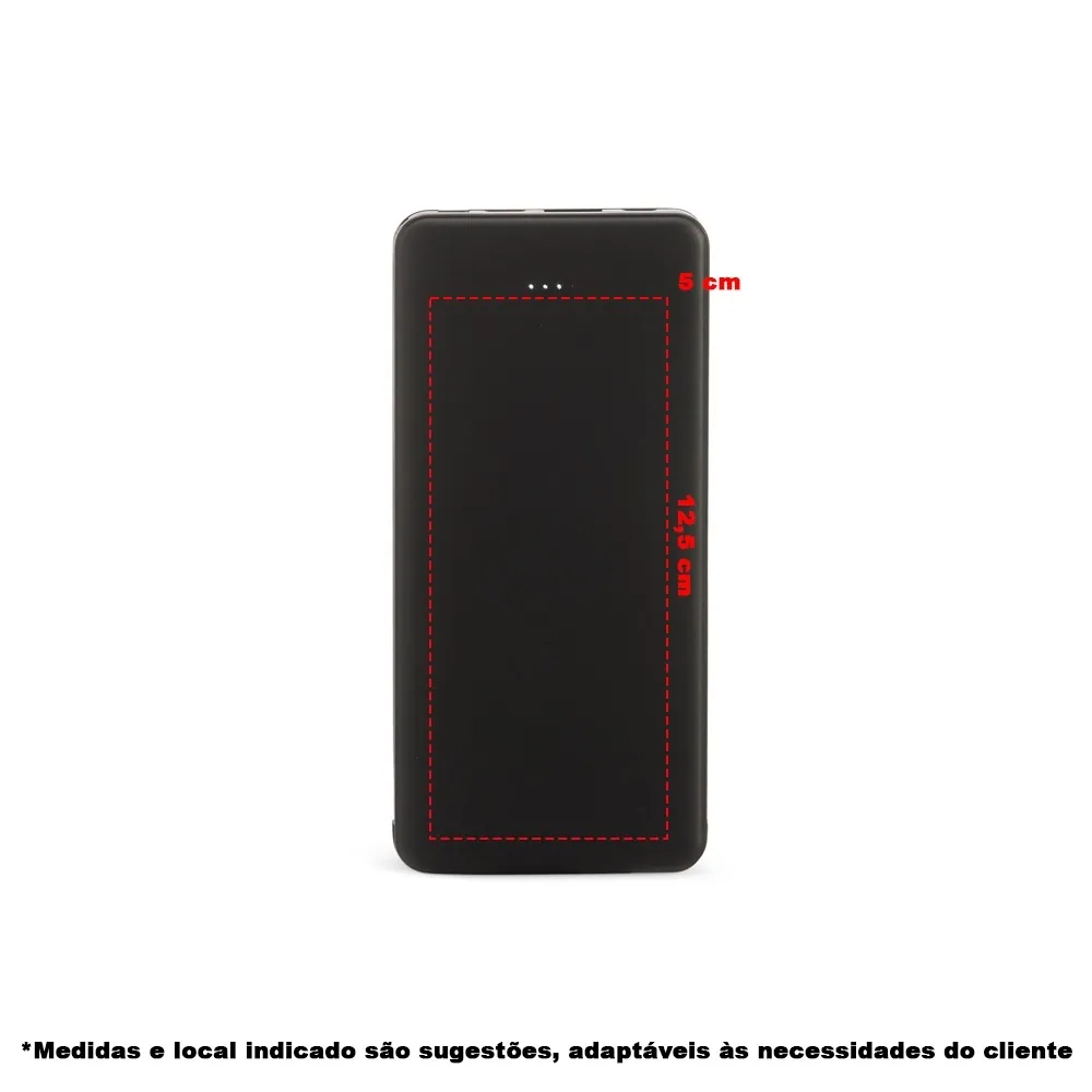 Power Bank 10.000mAh com Indicador LED - Thumbnail 5