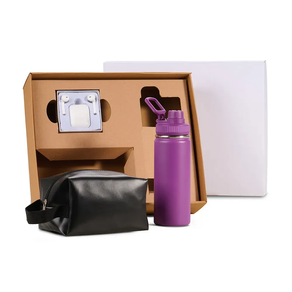 Kit Garrafa, Necessaire E Fone - 3 Pçs - Thumbnail 2