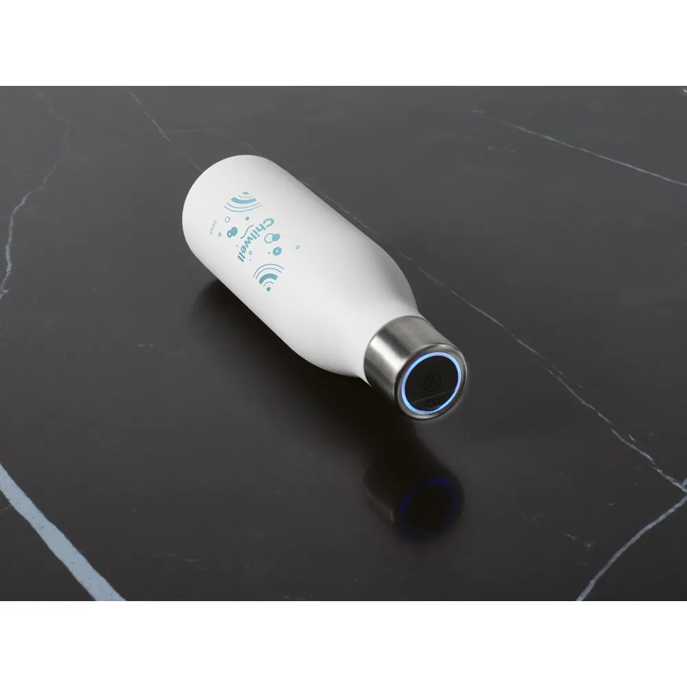 CHILWELL. Garrafa térmica em aço inox 90% reciclado de parede dupla com sistema de auto-sanitização UV (500 mL) - Thumbnail 8