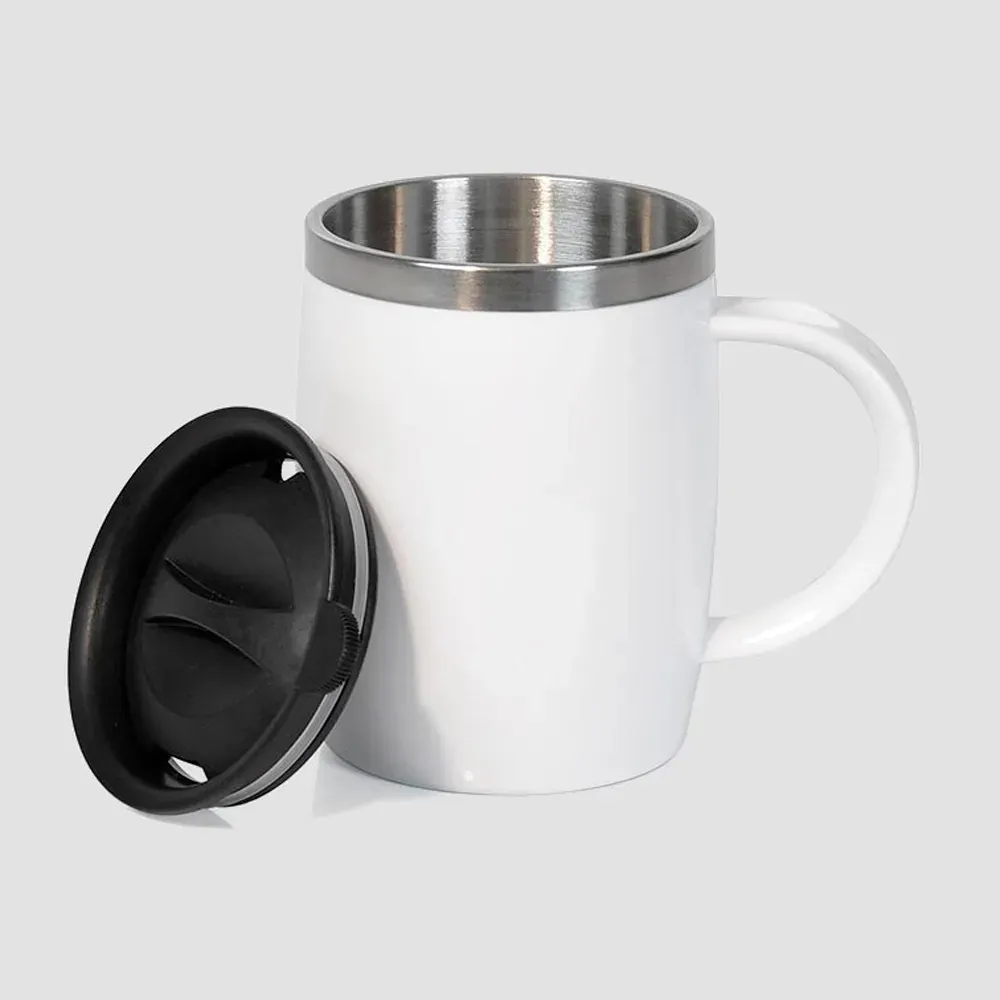 Caneca Em Aço Inox / Poliestireno - 400 Ml - Thumbnail 5