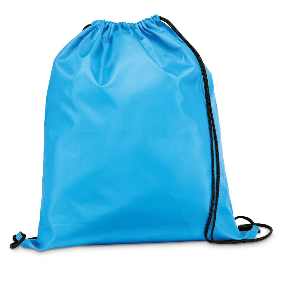 CARNABY. Sacola tipo mochila em 210D com cordões em preto - Thumbnail 11