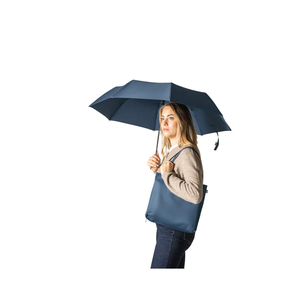 SKYLAR. Guarda-chuva 2 em 1 com sacola de compras em poliéster reciclado incluso - Thumbnail 12